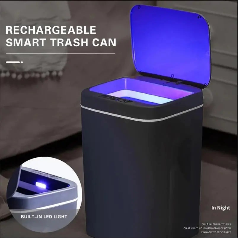 Motion-sensor garbage bin