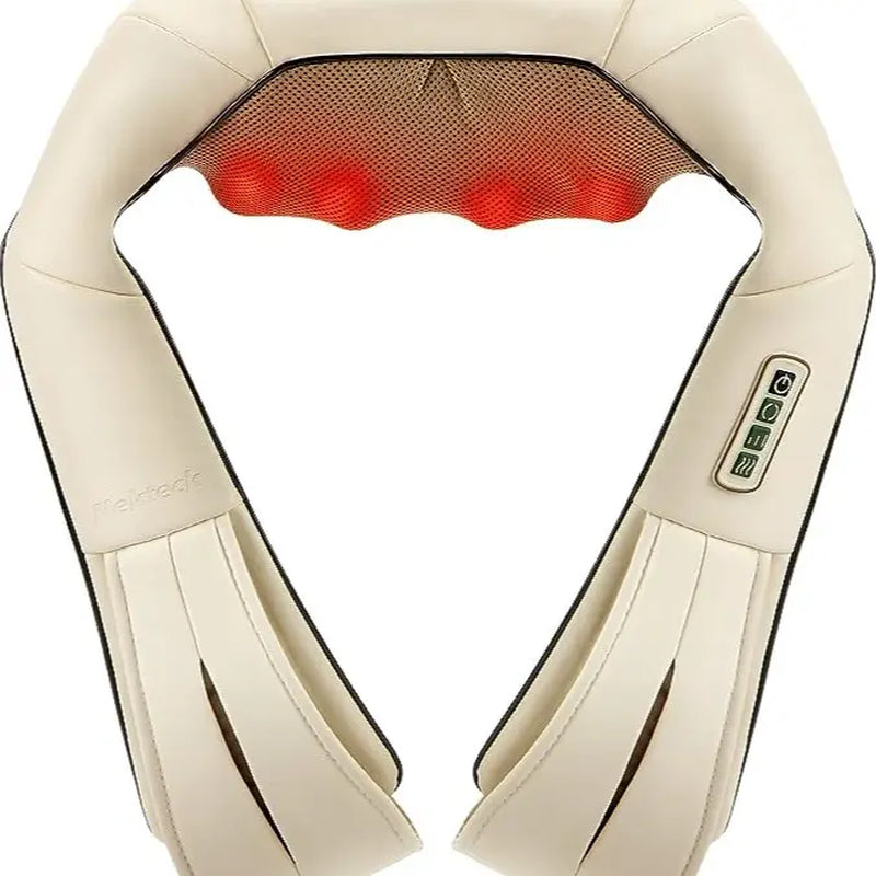  Neck Shoulder Back Massager with Heat - Adjustable Relaxation Gift with Plug-In Comfort